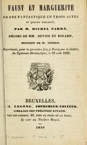 Tapa de Faust et Marguerite