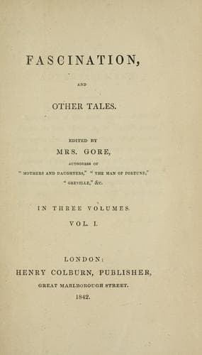 Tapa de Fascination, and other tales