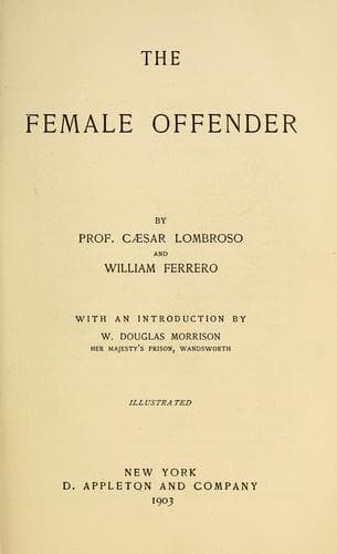 Tapa de The female offender