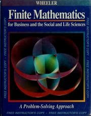 Tapa de Finite mathematics for business and the social and life sciences