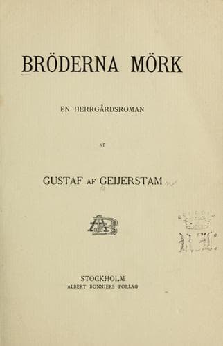 Tapa de Bröderna Mörk.