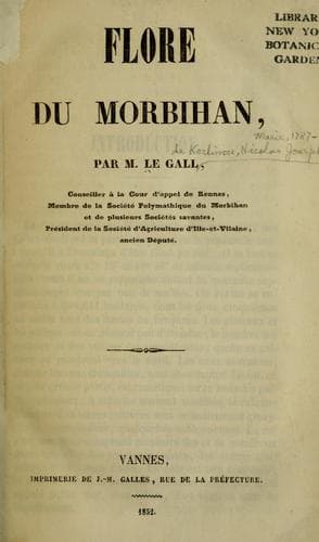 Tapa de Flore du Morbihan