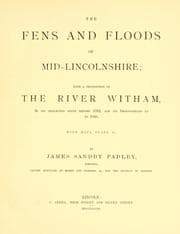 Tapa de The fens and floods of mid-Lincolnshire