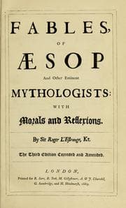 Tapa de Fables, of Aesop and other eminent mythologists