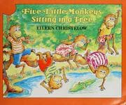 Tapa de Five little monkeys sitting in a tree