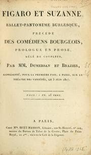 Tapa de Figaro et Suzanne