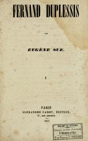 Tapa de Fernand Duplessis