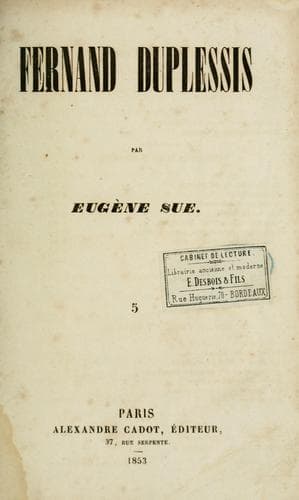Tapa de Fernand Duplessis