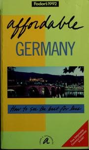 Tapa de Fodor's 1992 affordable Germany