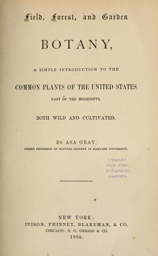 Tapa de Field, forest, and garden botany
