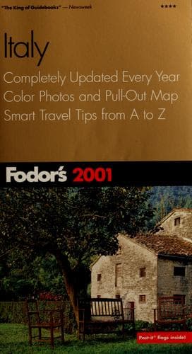 Tapa de Fodor's 2001 Italy