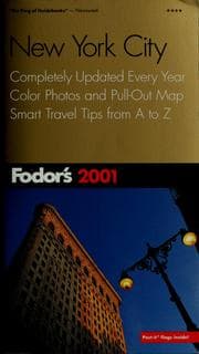Tapa de Fodor's 2001 New York City