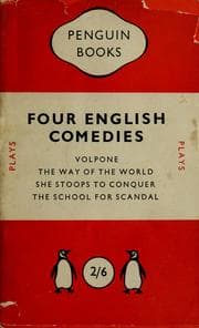 Tapa de Four English comedies of the 17th and 18th centuries