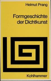 Tapa de Formgeschichte der Dichtkunst
