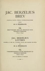 Tapa de Bref utgifna af Kungl. svenska vetenskapsakademien genom H.G. Söderbaum