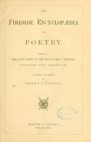 Tapa de The fireside encyclopedia of poetry