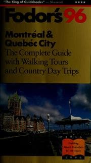 Tapa de Fodor's 96 Montreal & Quebec City.