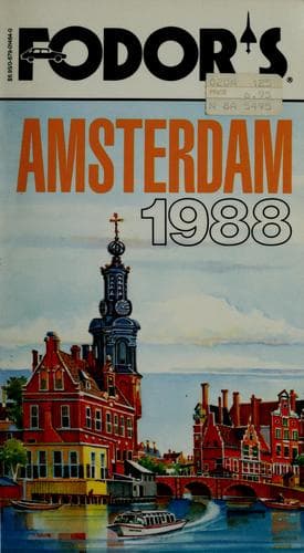 Tapa de Fodor's Amsterdam, 1988.