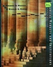 Tapa de Financial markets and institutions