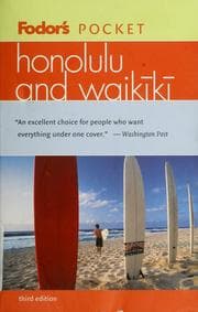 Tapa de Fodor's pocket Honolulu and Waikiki