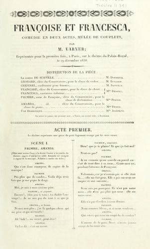 Tapa de Françoise et Francesca