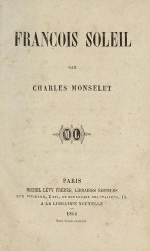 Tapa de François Soleil