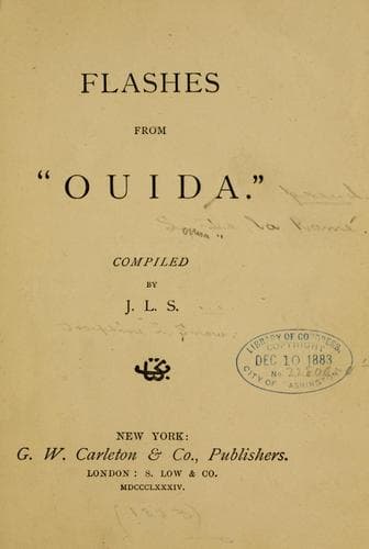 Tapa de Flashes from "Ouida"