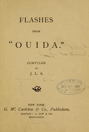 Tapa de Flashes from "Ouida"