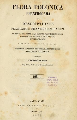 Tapa de Flora Polonica phanerogama