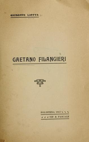 Tapa de Gaetano Filangieri
