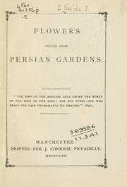 Tapa de Flowers culled from Persian gardens