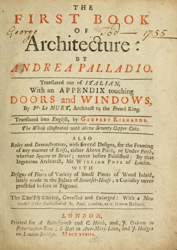 Tapa de first book of architecture