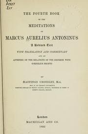 Tapa de The fourth book of the Meditations of Marcus Aurelius Antoninus