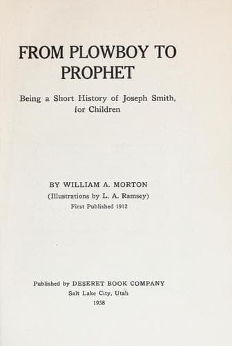 Tapa de From plowboy to prophet