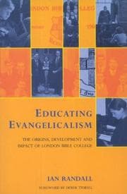 Tapa de Educating Evangelicalism