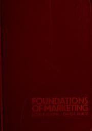 Tapa de Foundations of marketing