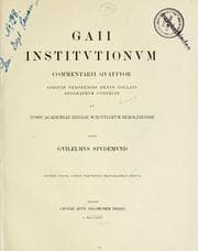 Tapa de Gaii Institutionum commentarii quattuor