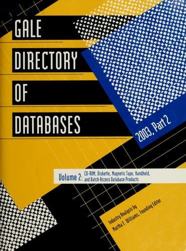Tapa de Gale directory of databases
