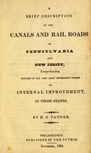 Tapa de A brief description of the canals and rail roads of Pennsylvania and New Jersey