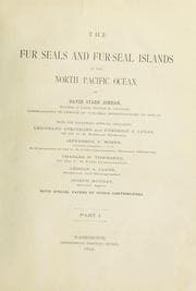 Tapa de The fur seals and fur-seal islands of the North Pacific Ocean