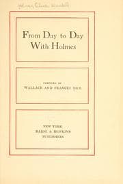 Tapa de From day to day with Holmes