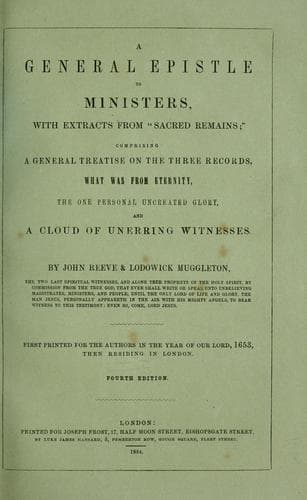 Tapa de A general epistle to ministers