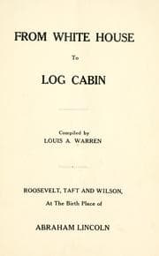 Tapa de From White House to log cabin