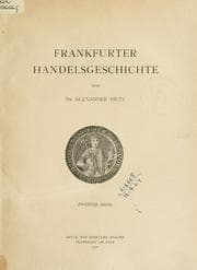 Tapa de Frankfurter Handelsgeschichte