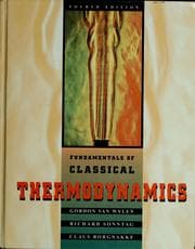 Tapa de Fundamentals of classical theromodynamics
