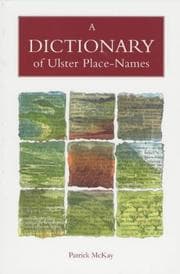 Tapa de A dictionary of Ulster place-names