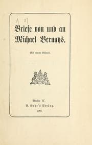 Tapa de Briefe von und an Michael Bernays