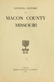 Tapa de General history of Macon County, Missouri