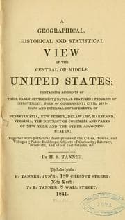 Tapa de A geographical, historical and statistical view of the central or middle United States