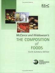 Tapa de McCance and Widdowson's The Composition of Foods
